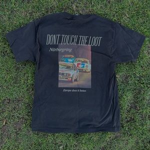 Vintage style DONT TOUCH THE LOOT Europe Does It Better Race Tee / any size